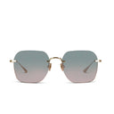 Sunglasses with gradient lenses on a white background