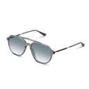 Sunglasses with a gradient lens on a white background