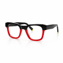 Black and red eyeglasses