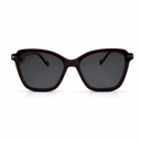 Sunglasses with dark lenses and dark frame on a white background