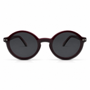 Glasses with dark lenses on a white background