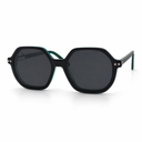 Glasses with clip-on on a white background