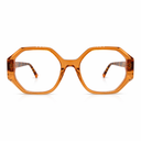 Orange frame standard eyeglasses