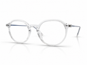 Transparent round eyeglasses 