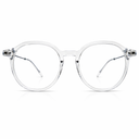 Transparent eyeglasses round