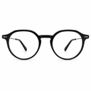 Round eyeglasses black