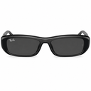 Dark sunglasses with dark lenses on a white background. 