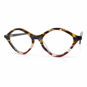 Multicolored eyeglasses brown blue