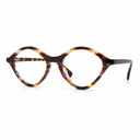 Brown yellow multicolored glasses