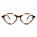 Multicolored glasses brown yellow