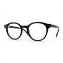 Black round eyeglasses