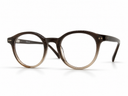 two color round eyeglasses 