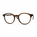 Brown round eyeglasses 