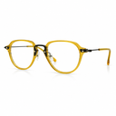 Yellow geometric eyeglasses 