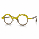 Yellow round eyeglasses 