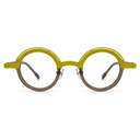 Round eyeglasses yellow