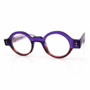 Round purple eyeglasses 