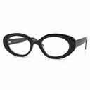 Black oval eyeglasses 