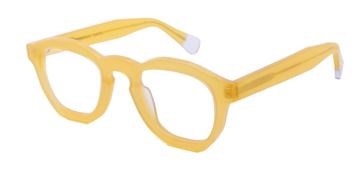 Smorfia Bold eyewear - geometric yellow frames 