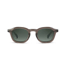 gray sunglasses on a white background