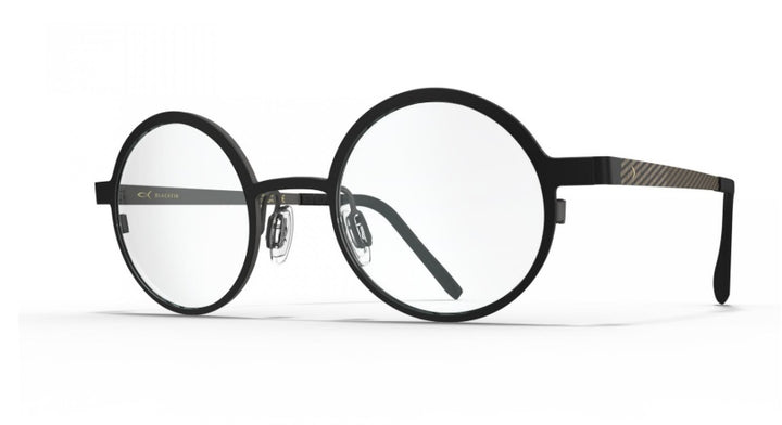 Blackfin Round eyeglasses with black frame 