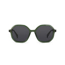 ross and brown hexagonal olive sunglasses