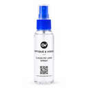 Clear spray bottle to clean your glasses with. 