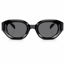 Black sunglasses on a white background.