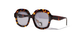 Sunframed oversized geometric turtoise sunglasses