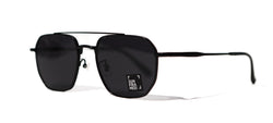 Sunframed geometric aviator black sunglasses