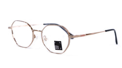 Framed! hexagonal gold glasses