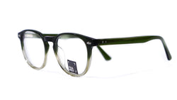 Framed! round glasses , Olive and transparent