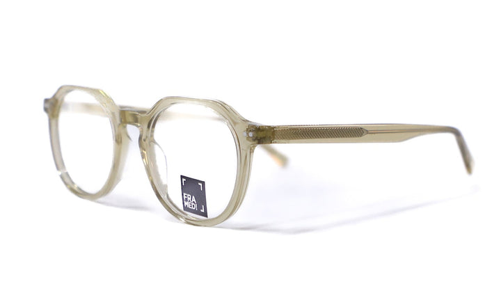 Framed! beige transparent geometric frames