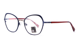 Framed! blue and red cat eye glasses