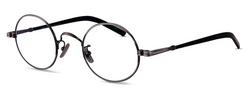 small round gun glasses - side photo