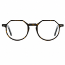  eyeglasses with a tortoiseshell frame on a white background