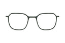 Green oversize eyeglasses on a white background