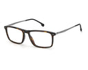 Tortoiseshell eyeglasses on a white background 