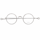 Thin metal round-frame eyeglasses with a bridge and temple arms, shown on a plain white background. The brand name 'ducloux' is printed on the lower right lens.