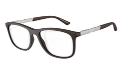 Emporio Armani - Rectangle Dark Brown Frame