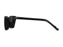 Black eyeglasses on a white background