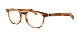 geometric round glasses honey