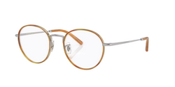 Oliver Peoples - Round Silver and beige Frame