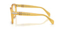 Moutarde-rimmed eyeglasses on a white background