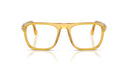 Mutard eyeglasses on a white background