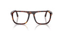 Tortoise eyeglasses on a white background