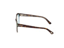 Side angle of tortoiseshell frame on a white background