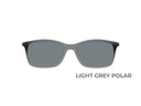 iGreen grey clip-on with light grey polarized lenses