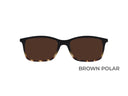 iGreen black havana clip-on with brown polarized lenses
