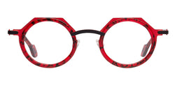 Matttew geometric frames - red and black color - front photo